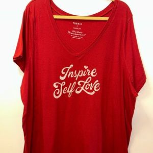 Inspire Self Love Torrid size 4 shirt
